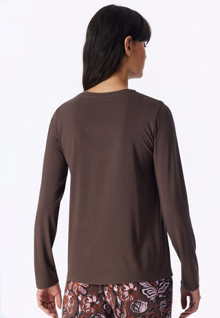 Shirt langarm V-Ausschnitt