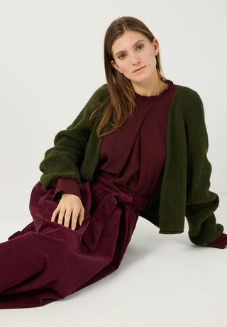 Soft Cardigan, forest green