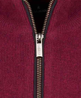 Cardigan mit Stehkragen, Baumwolle/Kaschmir