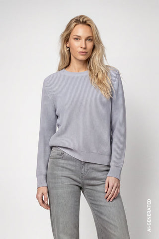 Basic-Strickpullover mit Lurex