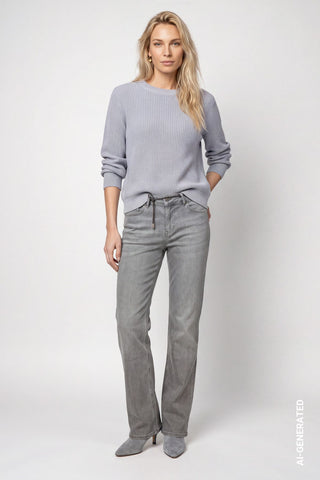 Basic-Strickpullover mit Lurex