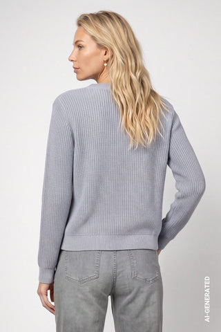 Basic-Strickpullover mit Lurex