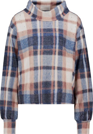 Sweatshirt mit Karo-Muster