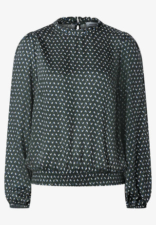 Viskosebluse mit Mini-Print