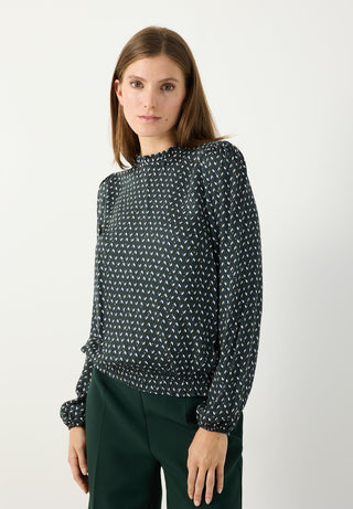 Viskosebluse mit Mini-Print