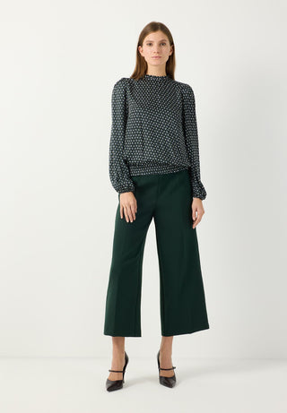 Viskosebluse mit Mini-Print