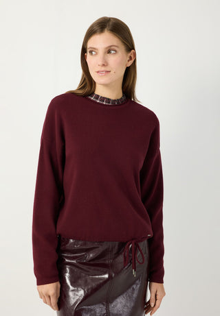 Pullover mit Tunnelzug am Saum