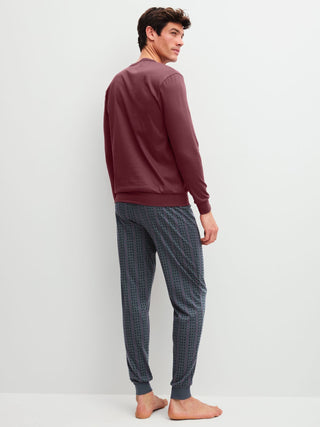 HERREN Pyjama mit Bündchen