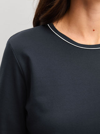 DAMEN Pyjama mit Bündchen