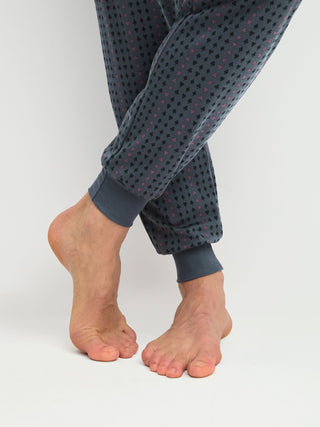 HERREN Pyjama mit Bündchen