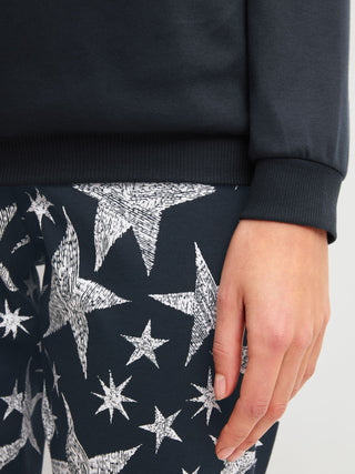 DAMEN Pyjama mit Bündchen