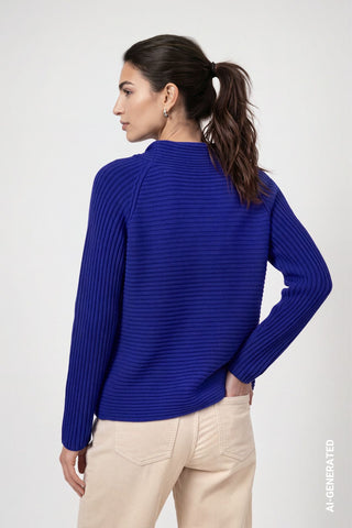 Pullover mit Rippenstruktur