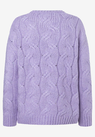 Pullover mit Zopfmuster