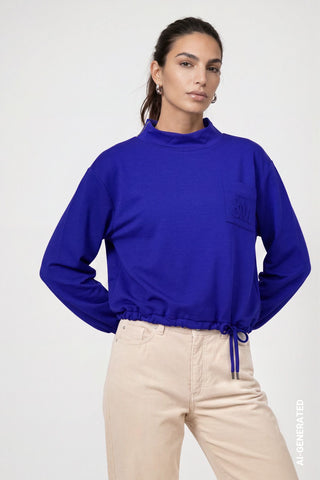 Sweatshirt mit Schmuckdetail