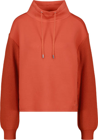 Sweatshirt mit Strickärmeln