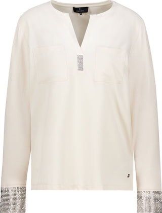 Shirtbluse mit Strasssteinen