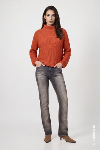Jeans mit Strassakzenten
