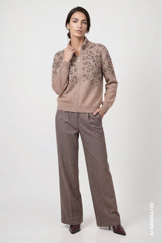 Strickjacke mit Strass
