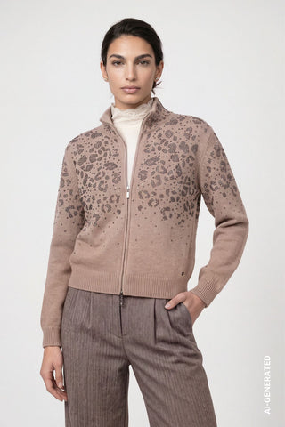 Strickjacke mit Strass