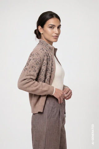 Strickjacke mit Strass