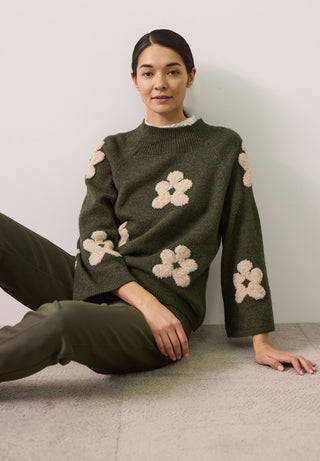 Pullover mit Blumen