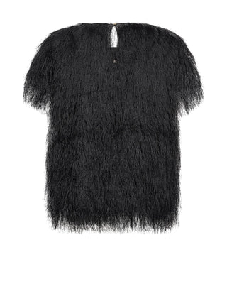 MMBrim O-SS Faux Fur Tee