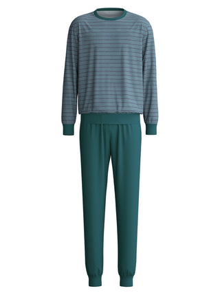 HERREN Pyjama mit Bündchen