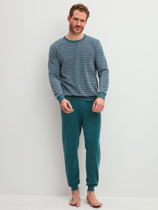 HERREN Pyjama mit Bündchen