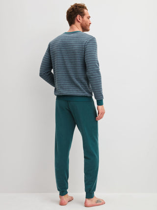 HERREN Pyjama mit Bündchen