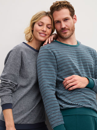 HERREN Pyjama mit Bündchen