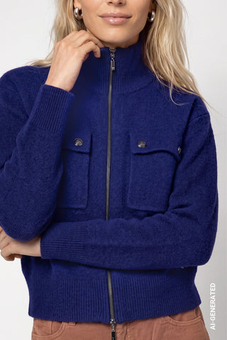 Strickjacke mit Pattentaschen