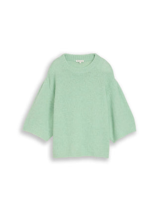 Loose Fit Strickpullover mit Wollanteil