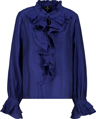 Bluse mit Volants