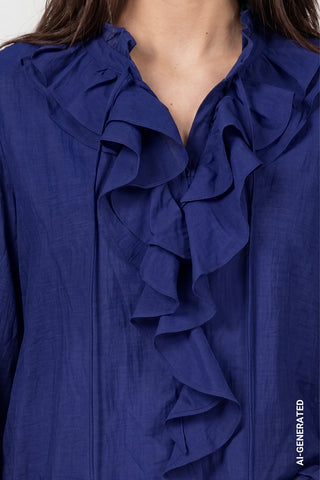 Bluse mit Volants