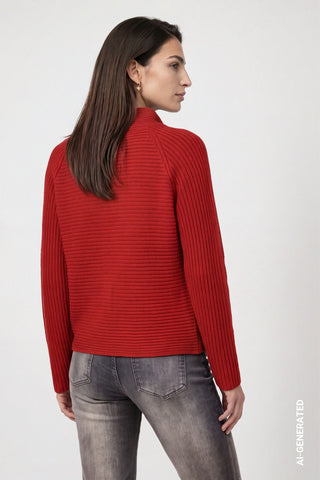 Pullover mit Rippenstruktur