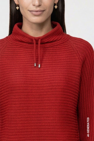 Pullover mit Rippenstruktur