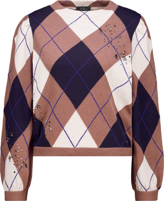 Strickpullover mit Rauten-Muster