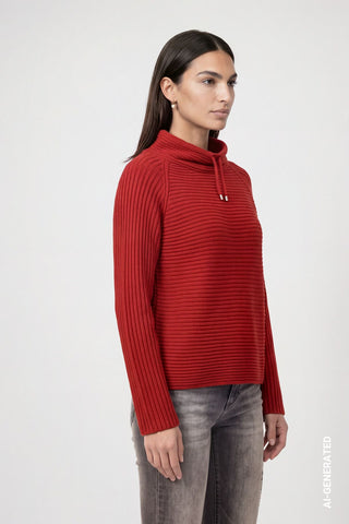 Pullover mit Rippenstruktur