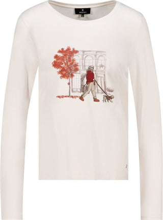 Langarmshirt mit Print von Monari in Beige – Shirt für Damen – Ansicht 6