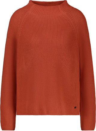 Strickpullover mit Stehkragen von Monari in Gelb – Pullover für Damen – Ansicht 6