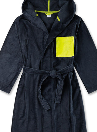Bademantel/Morningcoat von Sanetta in Blau – Bademantel für Kinder – Ansicht 3