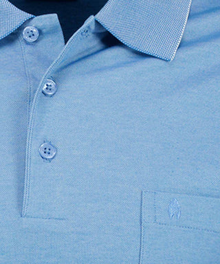 Softknit-Poloshirt mit Brusttasche, Langarm von Ragman – Poloshirt für Herren – Ansicht 2
