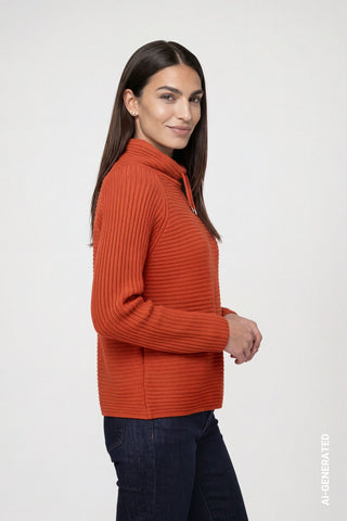 Pullover mit Rippenstruktur