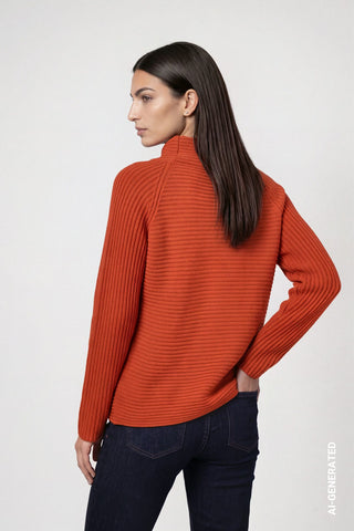 Pullover mit Rippenstruktur