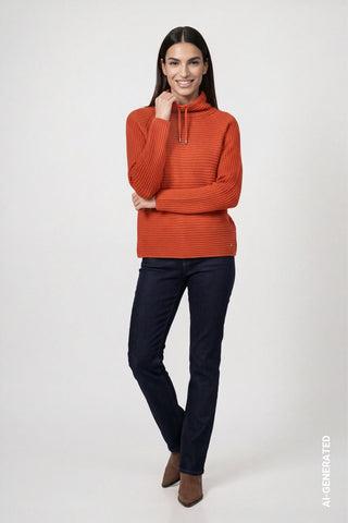 Pullover mit Rippenstruktur