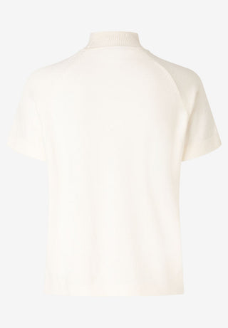 Kurzarm-Pullover mit Glanzgarn von More & More in Weiß – Damenmode – Ansicht 2
