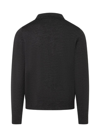Pullover Polokragen Knopf 1/1 Arm